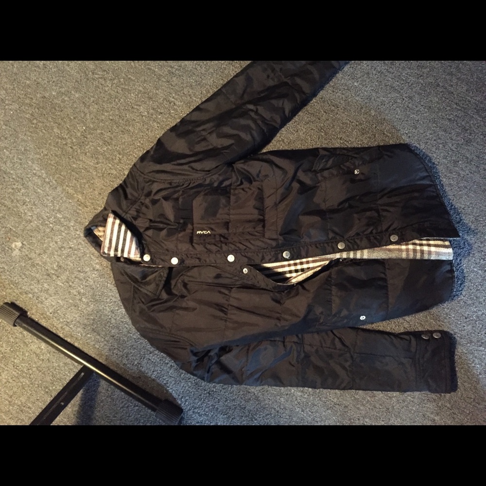Black/ reversible RVCA jacket